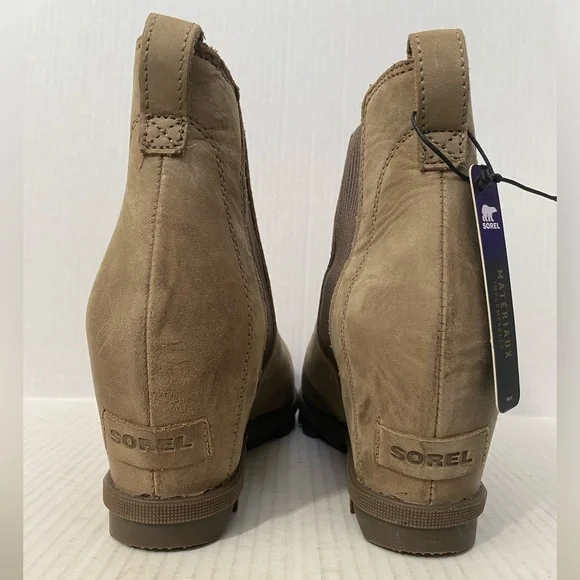 NWT STORE SAMPLE Sorel Women’s Joan of Arctic Wedge II Chelsea Boot Size 12